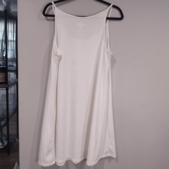 Lou & Grey LOFT Women's Cream White Midi Dress Size Large - Picture 2 of 5